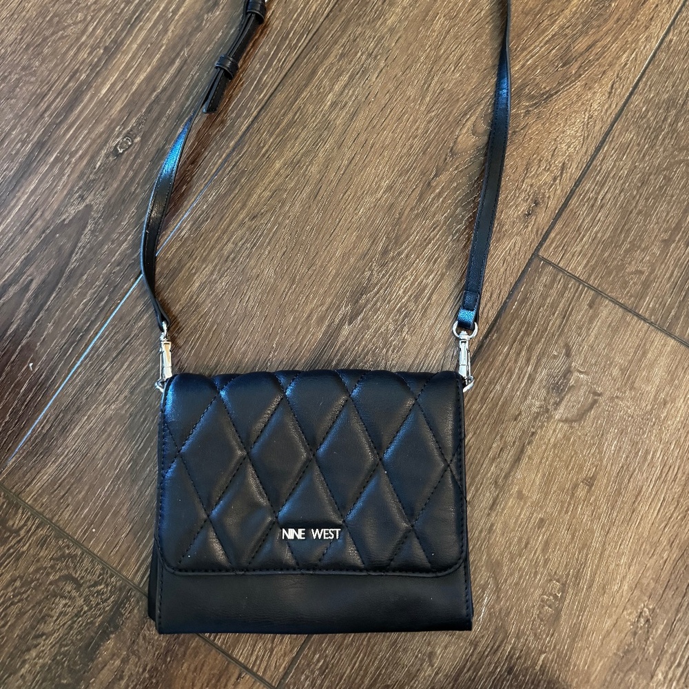 Nine West Quinta Black Crossbody Bag